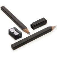 Набор Moleskine Black Pencil Set 2 карандаша и точилка черный EW1PSA
